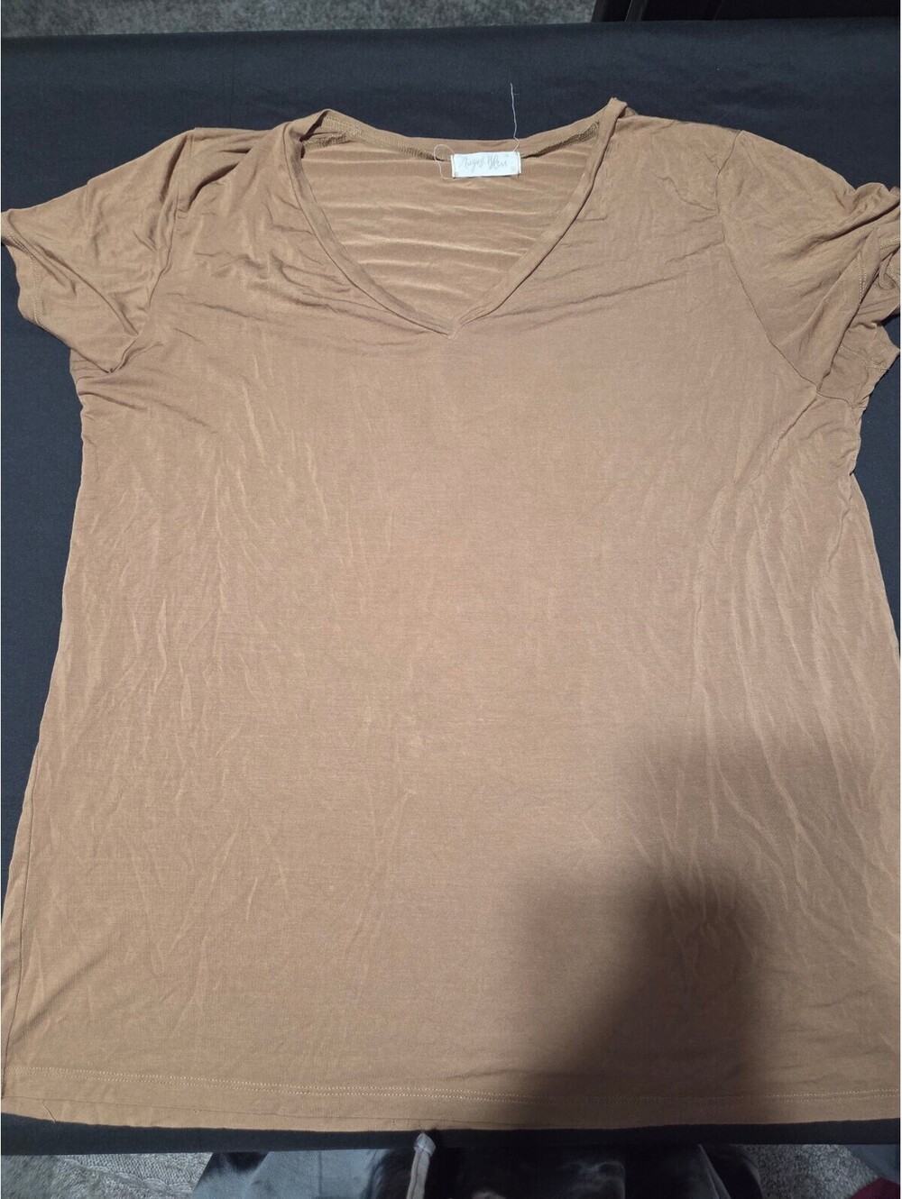 Set of 3 Women's Casual Relaxed Oversized Shirts Taupe Light Gray Olive Green, M - Picture 2 of 7